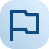 blue flag icon