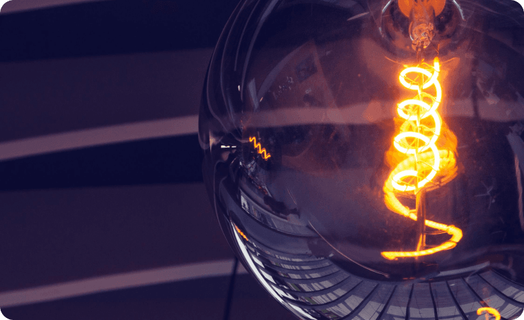 An image of a lightbulb